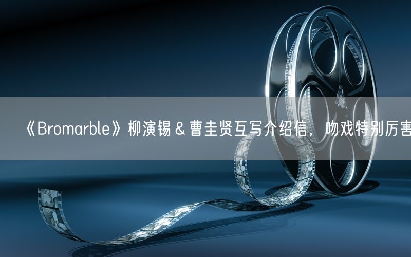 《Bromarble》柳演锡＆曹圭贤互写介绍信，吻戏特别厉害